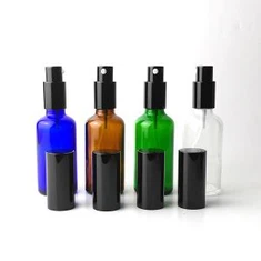 3 Oz Amber Boston Spray bottiglia rotonda