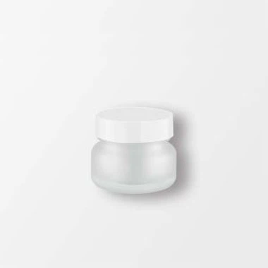 Vaso per crema di vetro smerigliato 50G