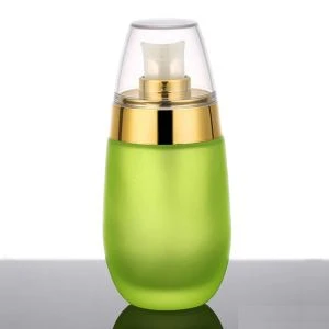 Flacone cosmetico in vetro con smeraldo da 50 ml