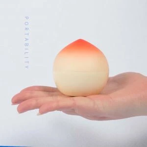 Vasetto di crema in plastica a forma di fruite